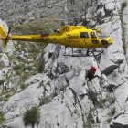 Imagen de archivo de otro rescate en las montañas de la provincia leonesa