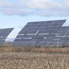 Planta fotovoltaica en la provincia de León.