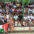 Todos los niños del programa, disfrutando en Valencia de Don Juan.