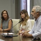 Rueda de prensa de Natichu Alvarado y Patricia Martínez por el convenio entre instituciones.