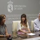 Rueda de prensa de Natichu Alvarado y Patricia Martínez por el convenio entre instituciones. F. Otero Perandones.