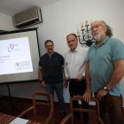 Juanjo Santano, Javier Callado y Rogelio Blanco, en el Hotel El Temple de Ponferrada