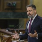 El líder de Vox, Santiago Abascal, en el Congreso. EFE/ Zipi Aragon