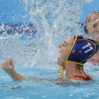 La waterpolista española Maica García Godoy celebra tras marcar ante Australia.