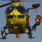 Un instante durante una de las operaciones de rescate llevadas a cabo por los Servicios de Emergencia durante la jornada de este sábado.