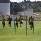 La Deportiva entrena durante la pretemporada.