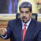 Fotografía de archivo del presidente de Venezuela, Nicolás Maduro, durante una rueda de prensa en el Palacio de Miraflores en Caracas (Venezuela). EFE/ Ronald Peña R.