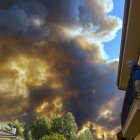 Incendio forestal en Trabazos (Zamora). EFE/Mariam A. Montesinos