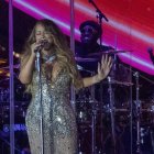 Fotografía de archivo en donde se ve a la cantante estadounidense Mariah Carey durante una presentación en el Global Citizen Festival en Nueva Yor. EFE/SARAH YENESEL