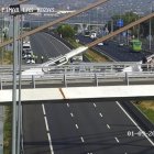 Fotografía de las cámaras de la Dirección General de Tráfico donde se ha producido el Choque frontal que ha causado tres muertos y dos heridos graves en el kilómetro 20 de la A-6, en sentido de entrada a Madrid, provocado por un vehículo que circulaba en sentido contrario y que ha chocado contra otro turismo y una moto. EFE/ Dirección General De Tráfico   **SOLO USO EDITORIAL/SOLO DISPONIBLE PARA ILUSTRAR LA NOTICIA QUE ACOMPAÑA (CRÉDITO OBLIGATORIO)***