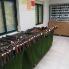 Armas disponibles para subasta en una intervención de la Guardia Civil