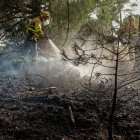 Incendio declarado a finales de agosto en la provincia de Ávila. EFE/Raúl Sanchidrián