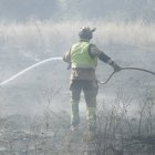 Imagen de archivo de un incendio en León