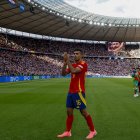 Imagen de archivo de Rodri Hernández durante la Eurocopa de Alemania.. EFE/J.J. Guillén