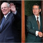 Combo de fotografías de archivo de los expresidentes de Perú; Pedro Castillo (i) (2021-2022), Pedro Pablo Kuczynski (2-i) (2016-2018), Alberto Fujimori (1990-2000) y Martín Vizcarra (2018-2020). EFE/ ARCHIVO