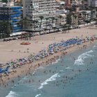 Vista de la Playa de Poniente de Benidorm desde el mirador de la Ermita Virgen del Mar.