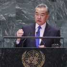 El ministro de Exteriores chino, Wang Yi, el 23 de septiembre de 2024 durante la 'Cumbre del Futuro' antes del Debate General del 79º periodo de sesiones de la Asamblea General de las Naciones Unidas en Nueva York. EFE/EPA/SARAH YENESEL