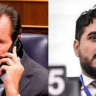 El ministro Óscar Puente y el eurodiputado Alvise.