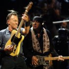 El cantante estadounidense Bruce Springsteen durante un concierto en Santiago de Chile.