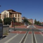 Tramo de lal FEVE entre la estación de La Asunción, Las Ventas y San Mamés.