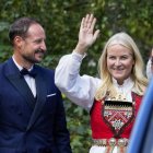 Los príncipes de Noruega, Haakon and Mette-Marit.