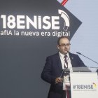 Félix Barrio, director general de Incibe, durante la presentación de Enise.