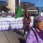 Manifestación de mujeres en León contra la violencia machista