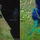 Las inundaciones de Valencia, desde el espacio.