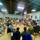 La Agrupación Musical del Cristo de la Bienaventuranza, durante el ensayo de puertas abiertas de anoche.