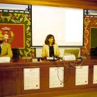 Héctor Aláiz, Raquel Domínguez y Aurelia Álvarez en la inauguración