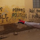 Pintadas en una calle de Paiporta (Valencia), en una imagen de archivo. EFE/ Biel Aliño