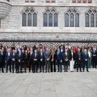 Reunión de colegios y asociaciones profesionales en el Foro Sabadell, ayer en León.