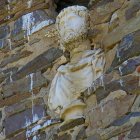 Busto de 'Marco Aurelio' cuando lucía como 'san Pedro' en la iglesia de Quintana del Marco.