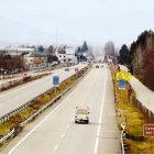 Salida de Ponferrada hacia Toreno, el único tramo de autovía construido de este eje de comunicaciones hacia Asturias.