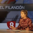 Ofelia Rodríguez, presidenta de Csif en León, este miércoles durante El Filandón.