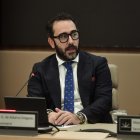 Imagen de archivo del presunto comisionista y uno de los principales investigados en el caso Koldo Víctor de Aldama ante la comisión de investigación sobre este asunto y la venta de mascarillas al Govern balear en el Parlament, en Palma de Mallorca. EFE/ Miquel A. Borràs