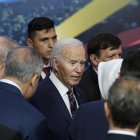 Fotografía del presidente de EE. UU., Joe Biden, en a cumbre del G20 en Río de Janeiro, Brasil. EFE/JIM LO SCALZO / POOL