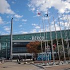 Exterior del Centro de Convenciones y Exhibiciones de Busan (Corea del Sur) que acoge desde este lunes el Comité Intergubernamental de Negociación de la ONU (INC), donde se trata de alcanzar un acuerdo internacional "ambicioso" para limitar la contaminación global de plásticos. EFE/UNEP/Bingying Liu *****SOLO USO EDITORIAL/SOLO DISPONIBLE PARA ILUSTRAR LA NOTICIA QUE ACOMPAÑA (CRÉDITO OBLIGATORIO) *****