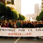 Imagen de archivo de una manifestación por las calles de León de afectados por el aceite desnaturalizado de colza.