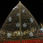 Luces navideñas en Ponferrada 2024.