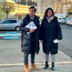 Presentación de las obras de asfaltado, este viernes.