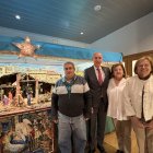 El belén del coto escolar se ha presentado hoy.