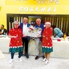 Junto al alcalde de Astorga, en Cosamai.