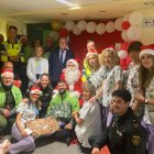 Papa Noel visita el Hospital Universitario de Léon.