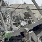Escombros tras un bombardeo israelí en la ciudad de Rafah en una imagen de archivo. EFE/Str
