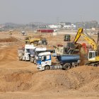 Imagen de archivo de un vista general de las obras de la gigafactoría de celdas de baterías que Volkswagen construye en Sagunto (Valencia). EFE/Ana Escobar