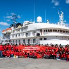 Mujeres que viajarán en una expedición a la Antártida.