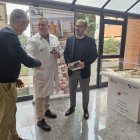 Luis Antonio Moreno, Juan Ortiz de Saracho y Marco Morala, en el hospital.