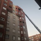 Un momento de la actuación de los bomberos.