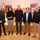 Jorge Vega (Uned), Lidia Coca (teniente alcalde de Ponferrada), Roberto Arias (Anillo Verde), Eduardo García (Cupa) y el periodista Manuel Félix.